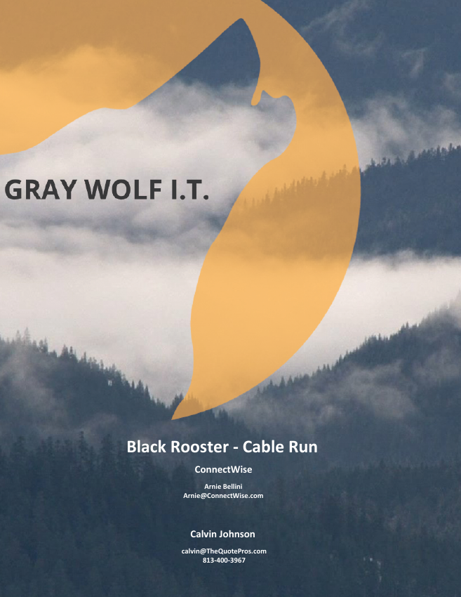Gray Wolf IT custom quote cover